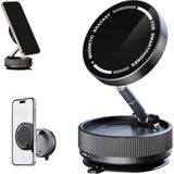 K10A Katlanabilir 360 Derece Her Yöne Dönebilir Vacum Magnetic Araç Tutucu Telefon Standı Kilitli Vakum ve 5 kg Taşıma Kapasiteli Mıknatıs Ile Hem Şık ve Kaliteli Hem De Sağlam ve Çok Güçlü