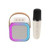 K12 Kablosuz Bluetooth Hoparlör Karaoke Mikrofon 5 Ses Efektli Rgb Hd Stereo ?es Usb/sd/fm