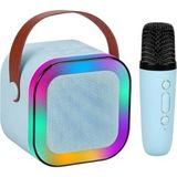 K12 Kablosuz Bluetooth Hoparlör Karaoke Mikrofon 5 Ses Efektli Rgb Hd Stereo Ses Usb/Sd/FM