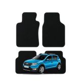 K2 CARPET Dacia Sandero Stepway 2. Nesil (2012-2020) Özel Kesim Tam Uyumlu Lüx Oto Halı Paspas Dacia Sandero Stepway Paspas