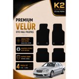 K2 CARPET Mercedes E Serisi W211 (2002-2009) Özel Kesim Tam Uyumlu Lüx Oto Halı Paspas Mercedes E200 Paspas , Mercedes E200 Halı Paspas