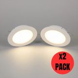 K2 Kdl 403 Slim LED Panel 2'li Spot Gömme 18W 1440 Lümen - 4000K - Ilık Beyaz