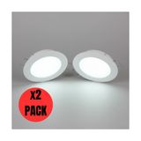K2 KDL402 Sıva Altı Slim LED Panel 2'li 15W (Asma Tavan Aydınlatma) - Beyaz-6500K