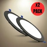 K2 KDL407B Slim LED Panel 2'li Spot Gömme 24W 1920 Lümen - 4000K - Doğal Beyaz