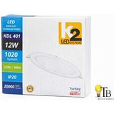 K2 LED Systems 12W Yuvarlak Sıva Altı LED Panel Gün Işığı - 12 w