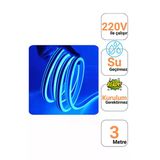 K2 Led Systems Kcl060 25 Metre Cob Şerit Neon 800 Lümen Led 220V Günışığı (Ip65 Dış Mekan Uyumlu) Mavi