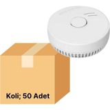K2 Pilli Duman Dedektörü 85 Desibel 50 Adet Koli KSD001