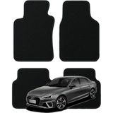 K2Carpet Audi A4 B9 Kasa (2015-2025) Özel Kesim Tam Uyumlu Lüx Oto Halı Paspas - Siyah