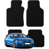K2Carpet Audi A6 C7 Kasa (2010-2018) Özel Kesim Tam Uyumlu Lüx Oto Halı Paspas - Siyah
