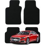 K2Carpet Audi A8 D5 Kasa (2019-2025) Özel Kesim Tam Uyumlu Lüx Oto Halı Paspas - Siyah