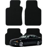 K2Carpet Bmw 3 Serisi E36 Kasa (1991-1999) Özel Kesim Tam Uyumlu Lüx Oto Halı Paspas - Siyah