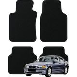 K2Carpet Bmw 3 Serisi E46 Kasa (1998-2005) Özel Kesim Tam Uyumlu Lüx Oto Halı Paspas - Siyah