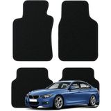 K2Carpet Bmw 3 Serisi F30 Kasa (2011-2019) Özel Kesim Tam Uyumlu Lüx Oto Halı Paspas - Siyah