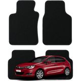 K2Carpet Citroen C4 2. Nesil (2010-2018) Özel Kesim Tam Uyumlu Lüx Oto Halı Paspas - Siyah