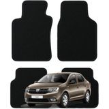 K2Carpet Dacia Logan 2. Nesil (2012-2020) Özel Kesim Tam Uyumlu Lüx Oto Halı Paspas - Siyah