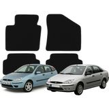 K2Carpet Ford Focus 1. Nesil (1998-2004) Özel Kesim Tam Uyumlu Lüx Oto Halı Paspas - Siyah