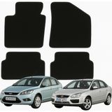 K2Carpet Ford Focus 2. Nesil (2004-2010) Hb Ve Sedan Özel Kesim Tam Uyumlu Lüx Oto Halı Paspas - Siyah