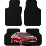K2Carpet Ford Focus 4. Nesil (2018-2025) Hb ve Sedan Özel Kesim Tam Uyumlu Lüx Oto Halı Paspas - Siyah