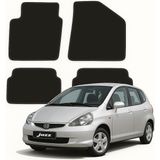 K2Carpet Honda Jazz 2. Nesil (2004-2008) Nesil Özel Kesim Tam Uyumlu Lüx Oto Halı Paspas - Siyah