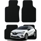 K2Carpet Renault Captur 1. Nesil (2013-2019) Özel Kesim Tam Uyumlu Lüx Oto Halı Paspas - Siyah