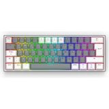 K616 Fizz Pro Rgb Red Switch 2.4ghz Kablosuz Mekanik Oyuncu Klavyesi, Gri-Beyaz