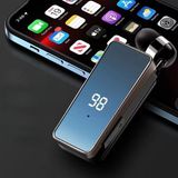 K67 Makaralı Bluetooth Kulaklık Yaka Klipsli 2 Telefon Bağlanır 20 Dakikada Şarj Olur LCD Şarj Göstergesi - Siyah
