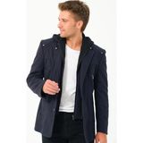 K7532 DEWBERRY ERKEK KABAN-DÜZ LACİVERT