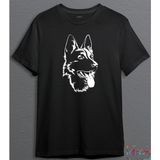 K9 Kurt Köpek Hayvan Unisex Tişört T-Shirt - Siyah - L