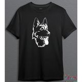 K9 Kurt Köpek Hayvan Unisex Tişört T-Shirt - Siyah - M