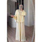 Ka Hijab Alya Vatkalı Salaş Takım - Sarı