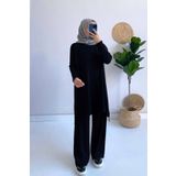 Ka Hijab Mira Merserize Tesettür Takım - Siyah