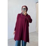 Ka Hijab Mira Merserize Tesettür Tunik - Bordo