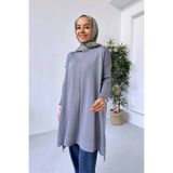 Ka Hijab Mira Merserize Tesettür Tunik - Gri