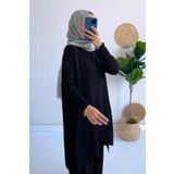 Ka Hijab Mira Merserize Tesettür Tunik - Siyah