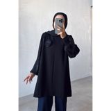 Ka Hijab Rose İpek Cupra Kollu Tunik - Siyah