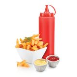K&A Ketçap Şişesi - 1000ML Dev Boy Kırmızı