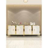 Ka1801bg Tuna Konsol, Tv Sehpası Beyaz-gold 180cm Beyaz