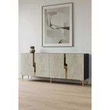Ka1828atg Evva Konsol Ve Tv Sehpası Antrasit-Traverten-Gold 180Cm