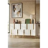 Ka1831bg Nota Konsol Ve Tv Sehpası Beyaz-Gold 180Cm