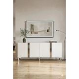 Ka1898bs Anka Konsol Ve Tv Sehpası Beyaz-Silver 180Cm
