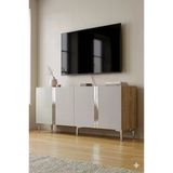 Ka1898dbs Anka Konsol Ve Tv Sehpası Safirmeşe-Beyaz-Silver 180Cm