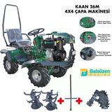 Kaan 26 M Çapa Makinesi 4X4 (Dizel)