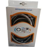 Kaan Çelik Örgülü Çift Kenetli Duş Spirali 1.5/2m - Maksimum Güvenlik ve Esneklik - 1.5M
