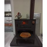 Kaan Kuzine Izgaralı Şömine Soba Fırınlı Odun Kömür Kuzinesi Isınma Pişirme Sobası