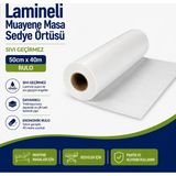 Kaan Medikal Lamineli Muayene Masa Sedye Örtüsü 50CM×40M Rulo Sıvı Geçirmez (48 Adet)