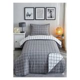 KAAN PREMIUM Tek Kişilik Pike Takımı | Çift Taraflı | 160x230 cm | Çok Amaçlı Yatak Örtüsü & Battaniye | 4 Mevsim İnce Yorgan