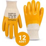 Kaanflex KF-999-Y Sarı Nitril Iş Eldiveni 12'li Paket 10/xl