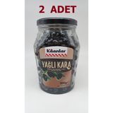 Kaanlar 900 gr Doğal Yağlı Kara Salamura Siyah Zeytin (291-320)