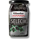Kaanlar Kuru Sele Siyah Zeytin Selecik 450 gr Doğal Ambalajda İri Boy Gemlik Tipi (351-410)