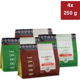 Kaave Roastery Colombıa Peaks 250G ( 2 Adet )+ Guatemala Peaks 250G( 2 Adet ) 4'lü Tanışma Paketi - Çekirdek Kahve - 4 Adet